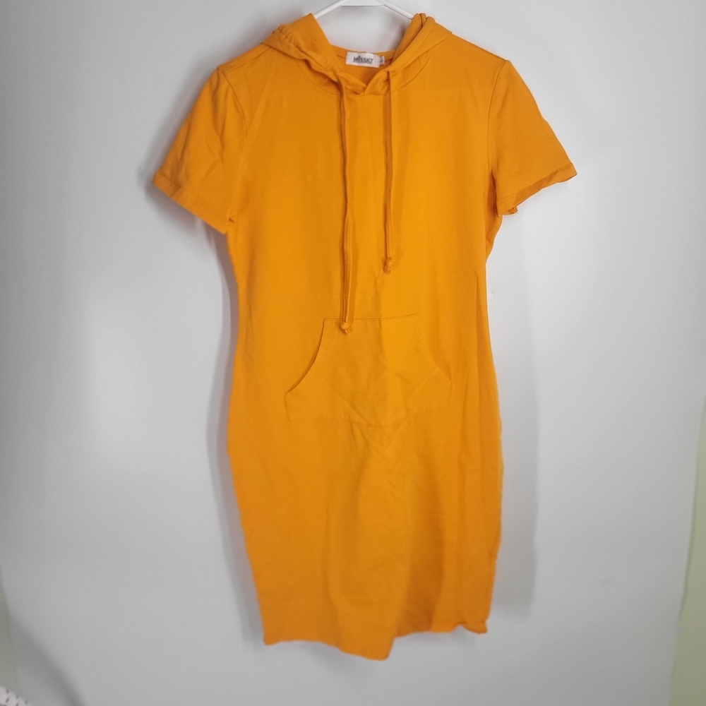 Missky Short Sleeve Hoodie Dress / swim cover-up